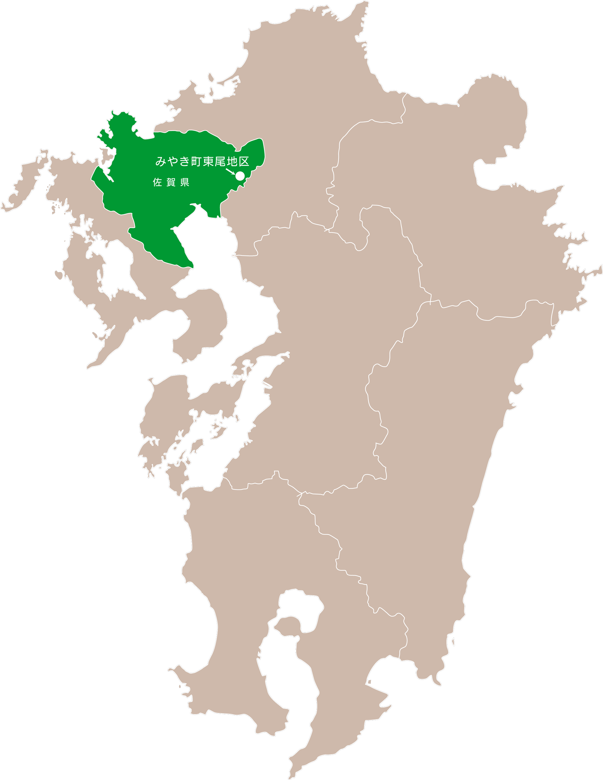 東尾地区 地図